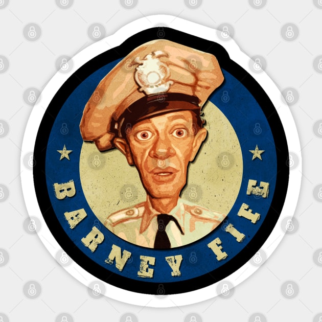 Keeping Mayberry Safe Barney Fife Law Enforcement Shirt Sticker by Zombie Girlshop